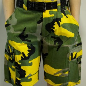 BERMUDA CAMUFLAJE VERDE CON AMARILLO